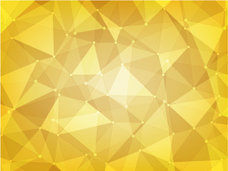 abstract background of geometric polygon yellow color