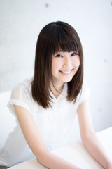 Naklejka premium 笑顔の女性