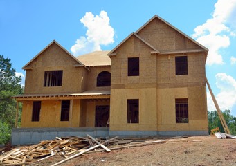 new home being constructed