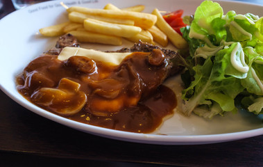 Pork Chop with Mushroom Sauce