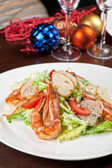 Tasty shrimp salad