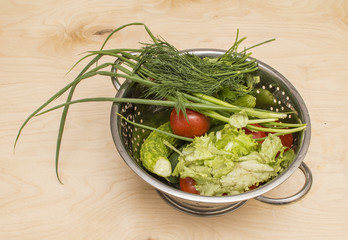 Ingredients for summer salad