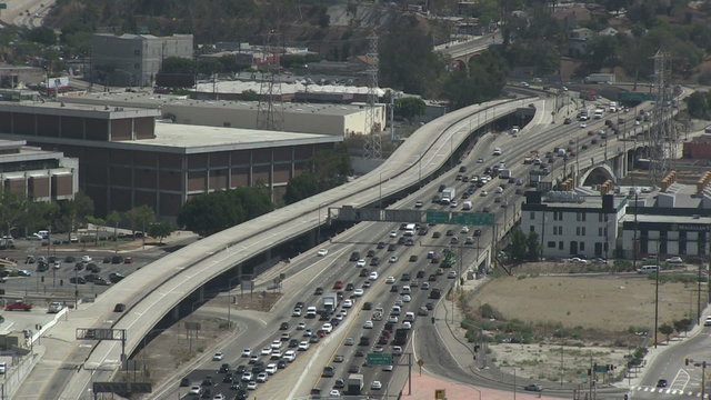 Los Angeles downtown traffic
