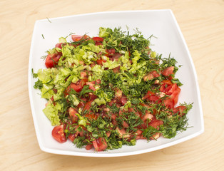 Tomatoes and greens