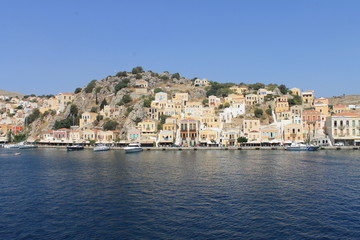 Fototapeta na wymiar panoramic greek island