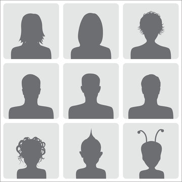 Set of avatars