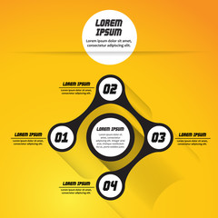 Abstract vector circle infographic