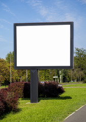 Empty billboard with copy space