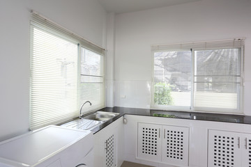 white kitchen room
