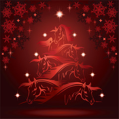 Horse lovers christmas tree 4