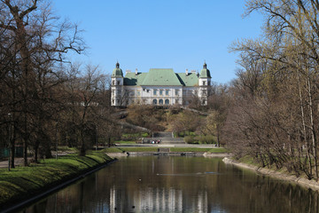 Fototapeta na wymiar The Lazienki Park, Warsaw, Poland