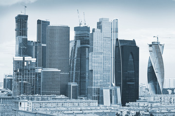 View of Skyscrapers International Business Center, Moscow
