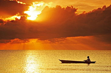 Journey across the sunset