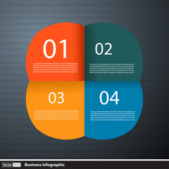 Abstract paper Infographics for business