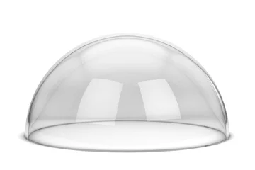 Foto auf Acrylglas Half Dome Glass hemisphere