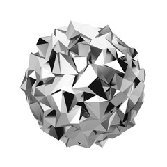 Obraz premium Abstract polygonal sphere