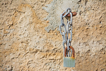 padlock and chain