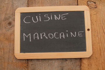 ardoise cuisine marocaine