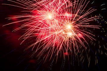 Fototapeta premium Beautiful fireworks celebration