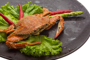 Boiled crab