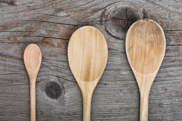 Wooden spoons.