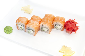 delicious seafood sushi at a Japanese restaurant