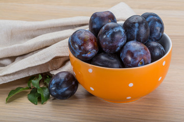 Ripe fresh plum