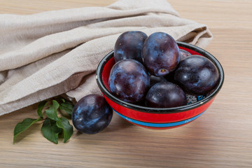 Ripe fresh plum