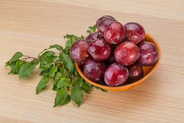 Fresh plums