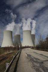 Obraz premium Nuclear power plant Temelin in Czech Republic Europe