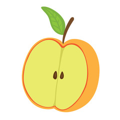 Apple, vector illustration