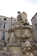 Statue d'une place à Montpellier, Occitanie