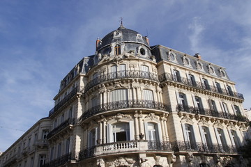 Obraz premium Immeuble ancien à Montpellier, Occitanie 
