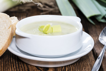 Portion of Leek Soup