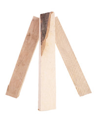 High quality firewood isolated on white