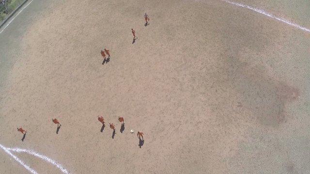 Aerial view from a Soccer in Sao Paulo, Brazil