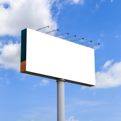 Blank billboard for advertisement