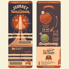 Journey to Mars boarding pass © Paul Lesser