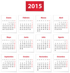 2015 Spanish calendar