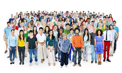 Fototapeta premium Multiethnic Group of People Smiling