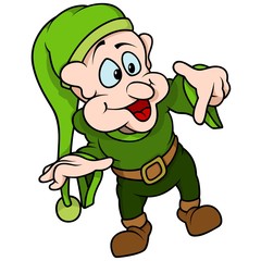 Green Elf Pointing