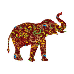 Red Elephant Ornamental