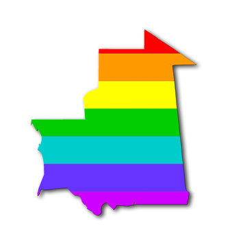 Mauritania - Rainbow flag pattern
