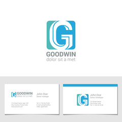 Corporate Logo G Letter company vector design. Logotype