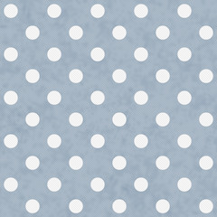 Blue and White Large Polka Dots Pattern Repeat Background © Karen Roach