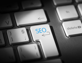 Seo Key On Computer Keyboard