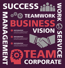 info graphic design, vector, template, teamwork
