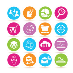 data analytics icons, data analysis icons