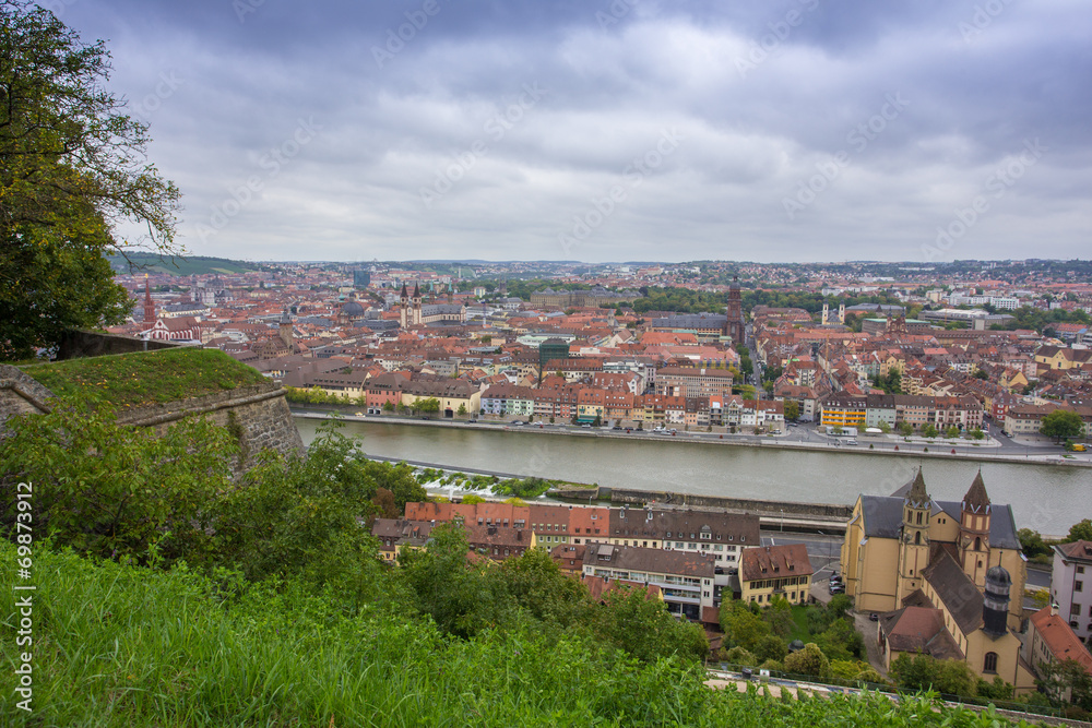 Wall mural wuerzburg city