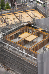 建設中の大型マンション